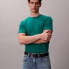Tricou cu guler rotund din bumbac Supima