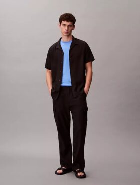 Tricou cu guler rotund din bumbac Supima