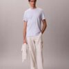 Tricou cu guler rotund din bumbac Supima