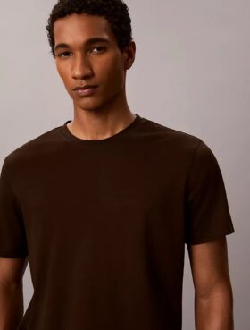 Tricou cu guler rotund din bumbac Supima