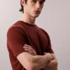 Tricou cu guler rotund din bumbac Supima