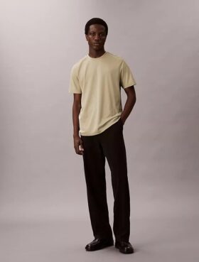 Tricou cu guler rotund din bumbac Supima