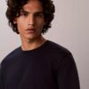 Tricou cu guler rotund din bumbac Supima