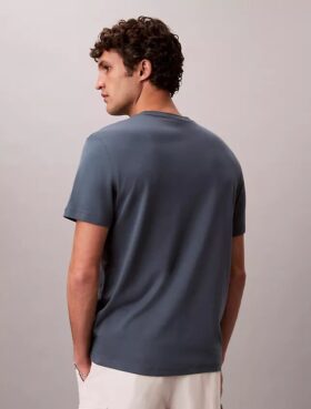 Tricou cu guler rotund din bumbac Supima