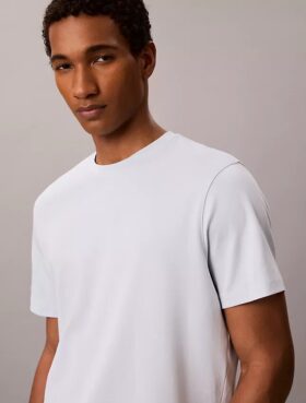 Tricou cu guler rotund din bumbac Supima