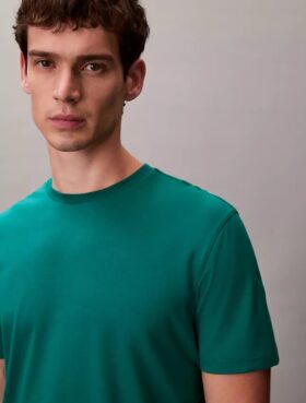 Tricou cu guler rotund din bumbac Supima