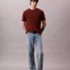 Tricou cu guler rotund din bumbac Supima
