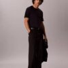 Tricou cu guler rotund din bumbac Supima