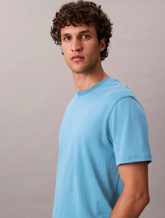 Tricou cu guler rotund din bumbac Supima Tricou cu guler rotund din bumbac Supima