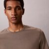 Tricou cu guler rotund din bumbac Supima
