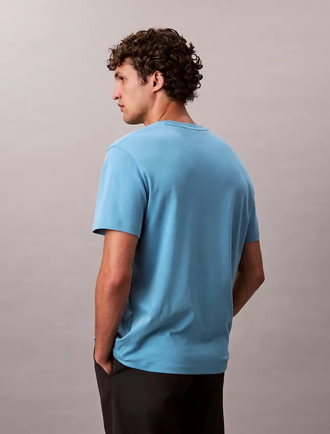 Tricou cu guler rotund din bumbac Supima Tricou cu guler rotund din bumbac Supima