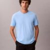 Tricou cu guler rotund din bumbac Supima