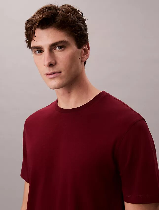 Tricou cu guler rotund din bumbac Supima Tricou cu guler rotund din bumbac Supima