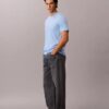 Tricou cu guler rotund din bumbac Supima