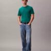 Tricou cu guler rotund din bumbac Supima