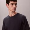 Tricou cu guler rotund din bumbac Supima