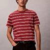 Tricou cu guler rotund și dungi Liquid Touch Tricou cu guler rotund și dungi Liquid Touch
