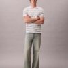 Tricou cu guler rotund și dungi Liquid Touch Tricou cu guler rotund și dungi Liquid Touch