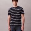 Tricou cu guler rotund și dungi Liquid Touch Tricou cu guler rotund și dungi Liquid Touch