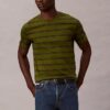 Tricou cu guler rotund și dungi Liquid Touch Tricou cu guler rotund și dungi Liquid Touch
