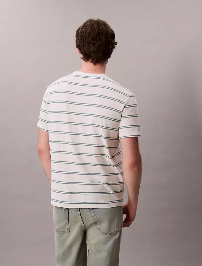 Tricou cu guler rotund și dungi Liquid Touch Tricou cu guler rotund și dungi Liquid Touch