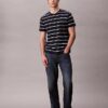 Tricou cu guler rotund și dungi Liquid Touch Tricou cu guler rotund și dungi Liquid Touch