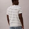 Tricou cu guler rotund și dungi Liquid Touch