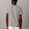 Tricou cu guler rotund și dungi Liquid Touch