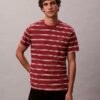 Tricou cu guler rotund și dungi Liquid Touch Tricou cu guler rotund și dungi Liquid Touch
