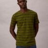 Tricou cu guler rotund și dungi Liquid Touch Tricou cu guler rotund și dungi Liquid Touch