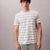 Tricou cu guler rotund și dungi Liquid Touch Tricou cu guler rotund și dungi Liquid Touch