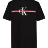 Tricou cu guler rotund și dungi Monologo pentru băieți