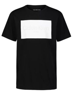 Tricou cu guler rotund și logo Ck pentru băieți