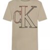 Tricou cu guler rotund și monogramă supradimensionată pentru băieți
