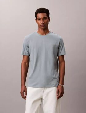 Tricou cu guler rotund Liquid Touch