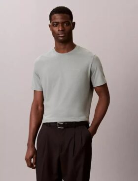 Tricou cu guler rotund Liquid Touch