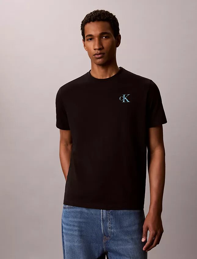 Tricou cu imprimeu Monologo Brushstroke Tricou cu imprimeu Monologo Brushstroke