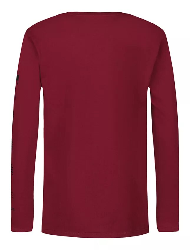 Tricou cu mâneci lungi și dungi degradate cu Monogram pentru băieți Tricou cu mâneci lungi și dungi degradate cu Monogram pentru băieți
