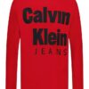 Tricou cu mâneci lungi și logo Ckj îndrăzneț pentru băieți