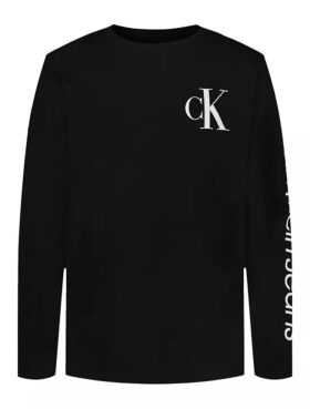 Tricou cu mâneci lungi și Monogram pentru băieți