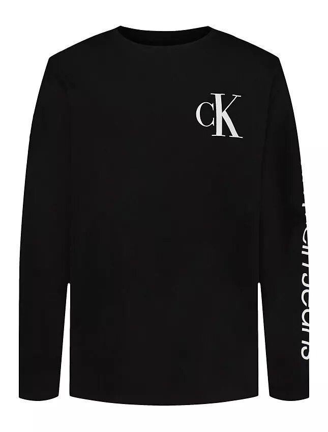 Tricou cu mâneci lungi și Monogram pentru băieți Tricou cu mâneci lungi și Monogram pentru băieți