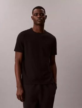 Tricou de dormit cu guler rotund din piqué Tricou de dormit cu guler rotund din piqué