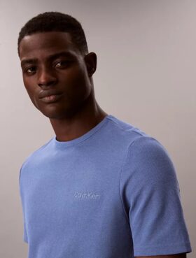 Tricou de dormit cu guler rotund din piqué Tricou de dormit cu guler rotund din piqué
