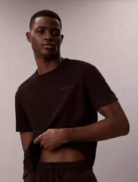 Tricou de dormit cu guler rotund din piqué Tricou de dormit cu guler rotund din piqué