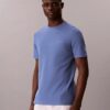 Tricou de dormit cu guler rotund din piqué