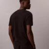 Tricou de dormit cu guler rotund din piqué