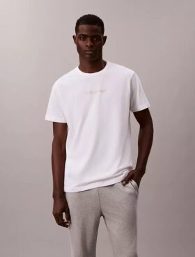 Tricou de dormit cu logo Calvin Klein