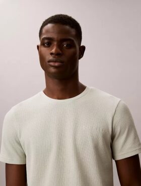 Tricou de dormit din tricot waffle