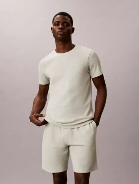 Tricou de dormit din tricot waffle