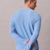 Tricou de dormit Henley din tricot waffle